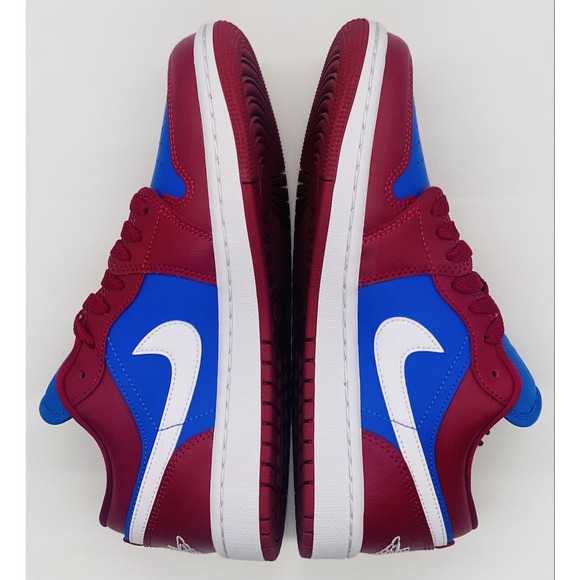 NEW Nike Air Jordan 1 Low Deep Red Blue Pomegranate DC0774-604 Women's Sz Multi - Picture 6 of 6